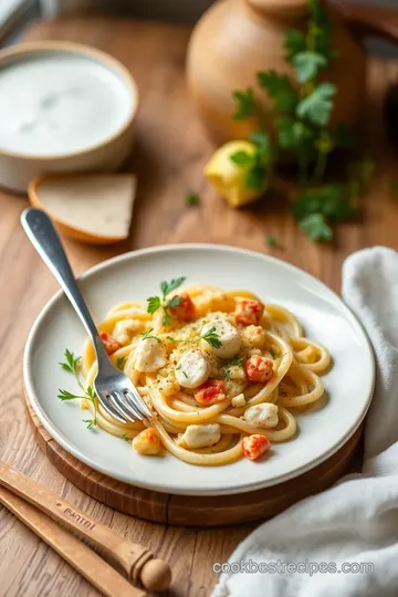 Baked Feta Pasta presentation