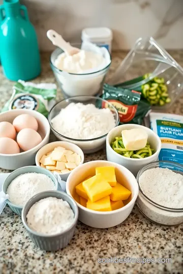 Healthy Zucchini Muffins Recipe ingredients