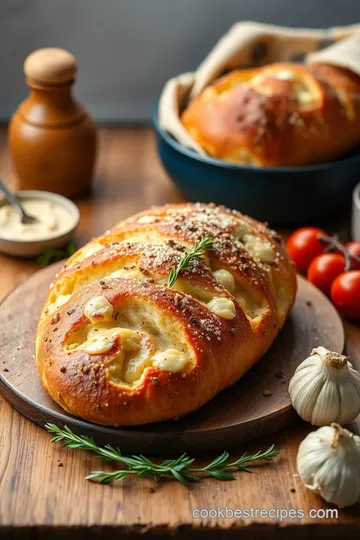 Easy Cheesy Garlic Bread presentation