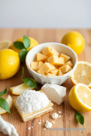 Easy Lemon Bars Recipe ingredients