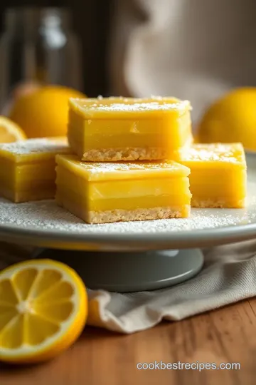 Easy Lemon Bars Recipe presentation