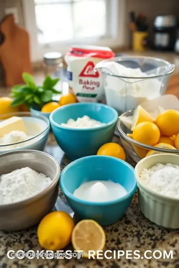 Lemon Cookie Cups ingredients