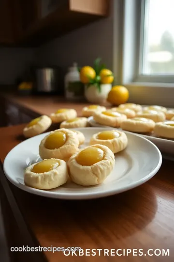 Lemon Thumbprint Cookies with Lemon Curd steps