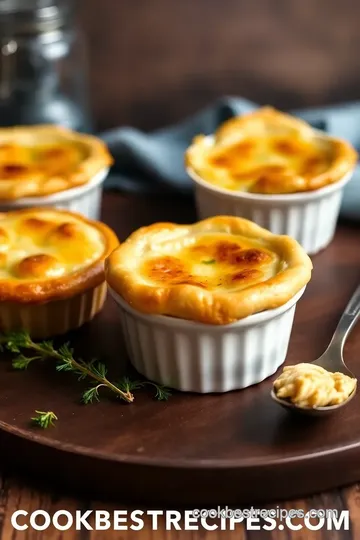 Mini Chicken Pot Pies presentation