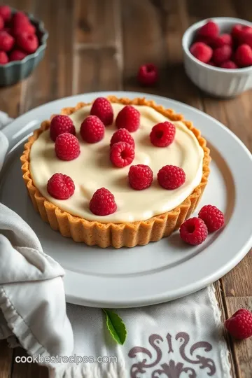 Raspberry Lemon Cheesecake Tart steps