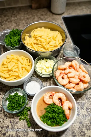 Shrimp Alfredo Bake ingredients