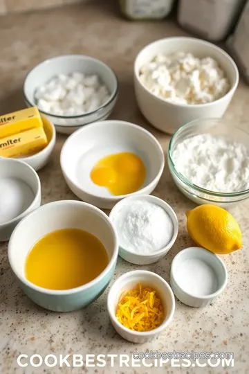 Lemon Curd Thumbprint Cookies ingredients