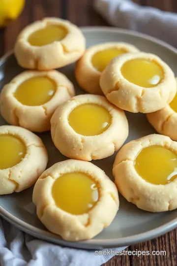 Lemon Curd Thumbprint Cookies presentation