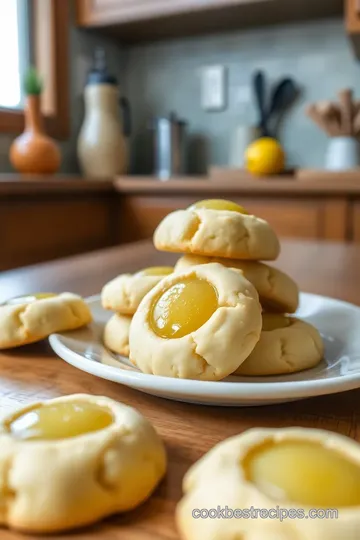 Lemon Curd Thumbprint Cookies steps