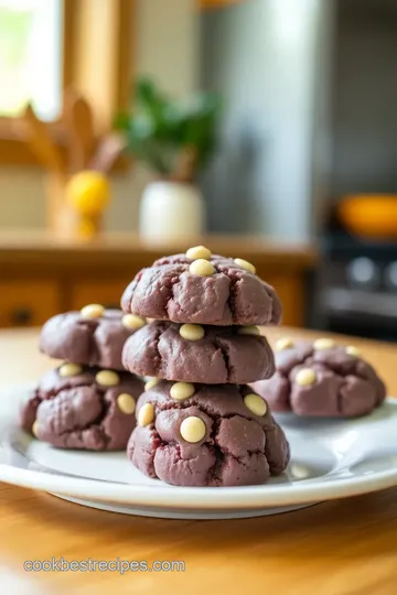 Ube Macadamia Cookies steps