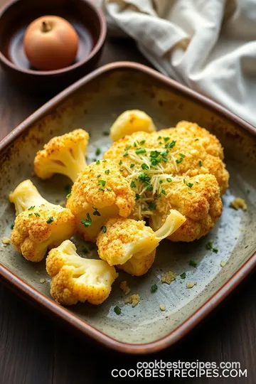 Baked Cauliflower with Crunchy Garlic Parmesan steps