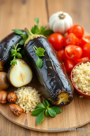 Baked Eggplant with Garlic & Parmesan Delight ingredients