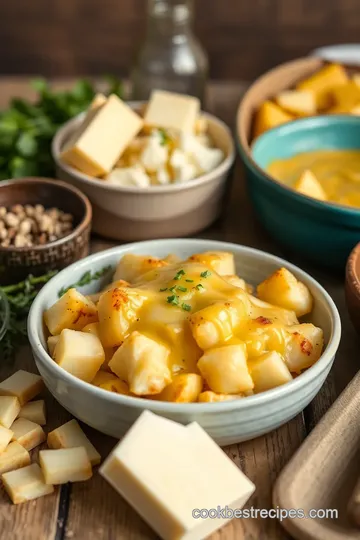 Baked Potato Casserole with Cheesy Goodness ingredients