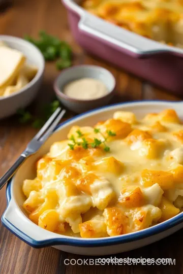 Baked Potato Casserole with Cheesy Goodness presentation