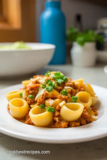 Cheesy Taco Pasta Shells steps