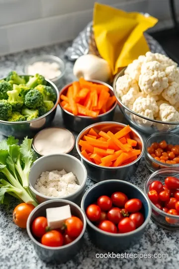 Cheesy Vegetable Medley Bake ingredients