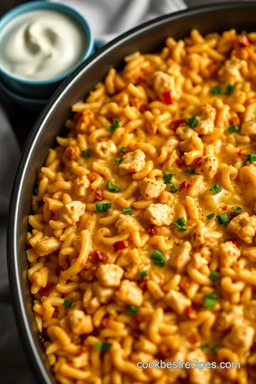 Chicken and Rice Queso Casserole presentation