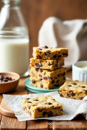 Decadent Chocolate Chip Cookie Butter Bars steps