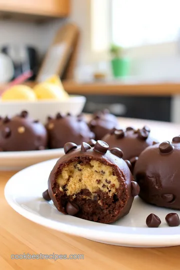 Chocolate Chip Cookie Dough Brownie Bombs steps