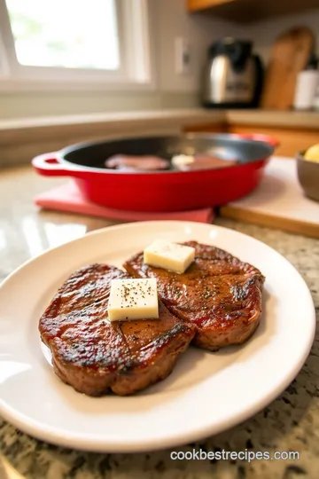 Classic Dot Pan-Broiled Steak with Garlic Herb Butter steps