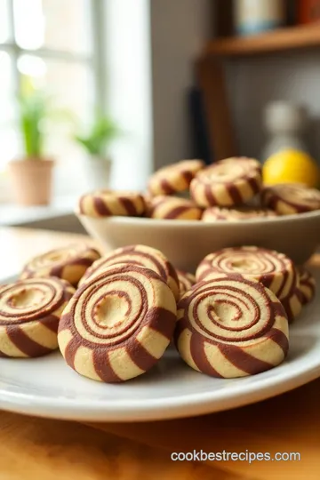 Cocoa Striped Rolled Wafer Cookies steps