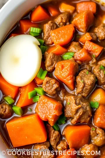 Slow Cooker Cowboy Stew presentation