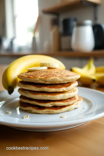 Healthy Banana Oatmeal Pancakes steps