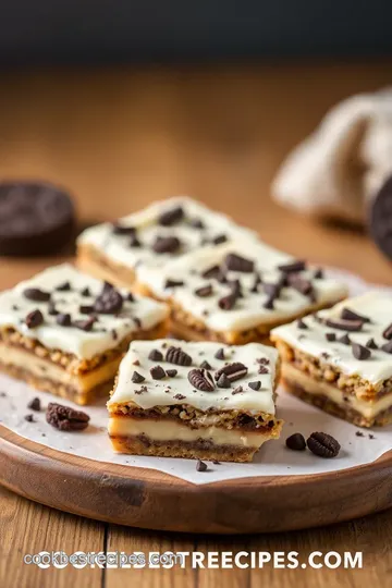 Oreo Cookie Pop Tart Bars presentation