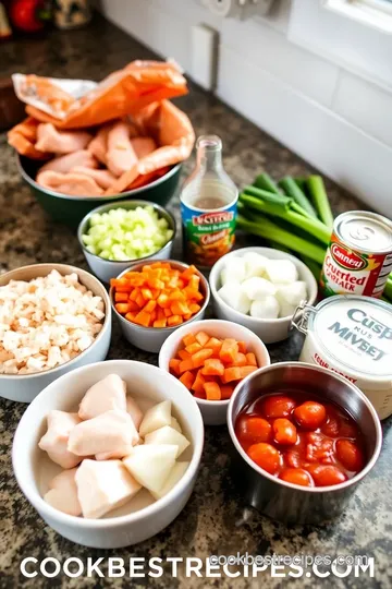 Cozy Slow Cooker Chicken Parm Soup Delight ingredients