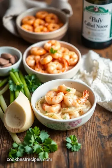 Creamy Cajun Shrimp Pasta Delight ingredients