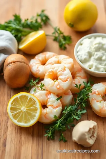 Creamy Lemon Shrimp Pasta Delight ingredients