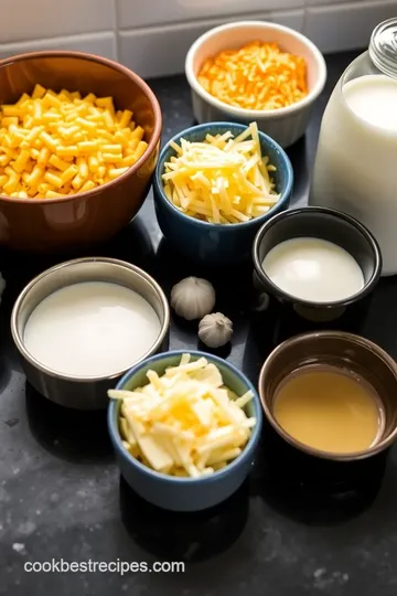 Creamy One-Pot Garlic Parmesan Pasta Delight ingredients