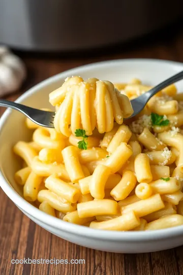 Creamy One-Pot Garlic Parmesan Pasta Delight presentation