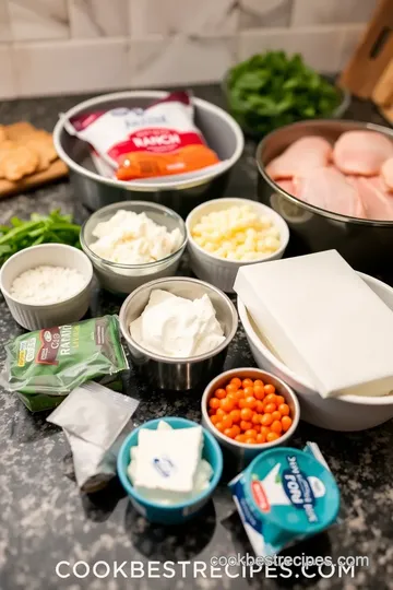 Slow Cooker Crack Chicken and Rice ingredients