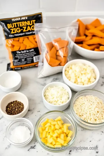 Crispy Roasted Butternut Squash Zig Zags with Parmesan and Herbs ingredients