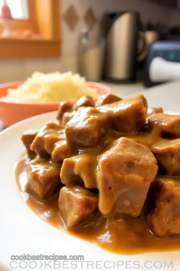 Easy Crock Pot Cube Steak in Rich Gravy steps