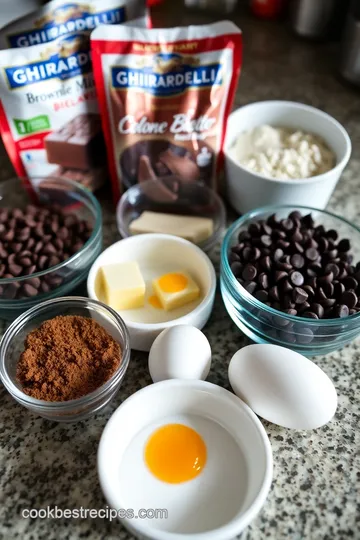 Decadent Ghirardelli Brownie Mix Cookies ingredients