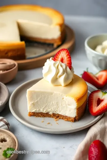 Delicious Air Fryer Cheesecake presentation