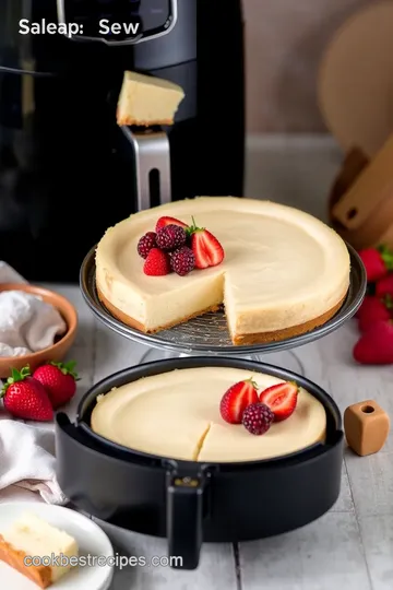 Delicious Air Fryer Cheesecake steps