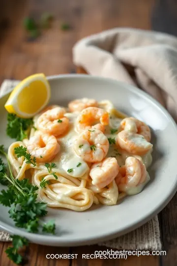 Delicious Chicken and Shrimp Carbonara ingredients