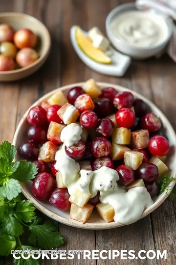 Delicious Creamy Grape Salad steps