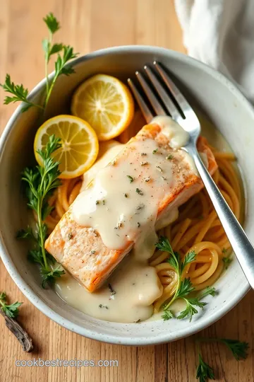 Delicious Lemon Cream Salmon Fillets ingredients