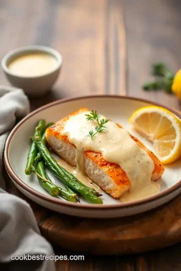 Delicious Lemon Cream Salmon Fillets presentation