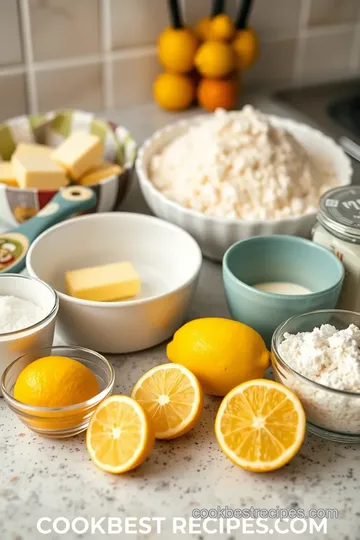 Lemon Cup Cookies Recipe ingredients