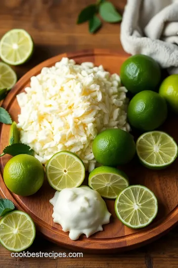 No-Bake Key Lime Pie ingredients