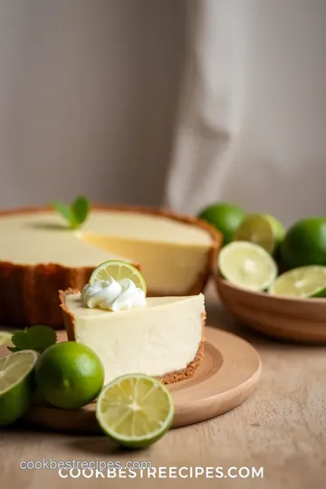 No-Bake Key Lime Pie presentation