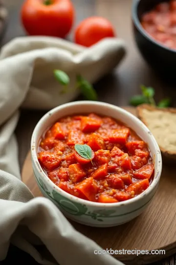 Delicious Roasted Tomato Sauce presentation