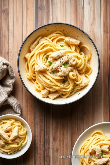 Creamy White Cheddar Chicken Pasta steps