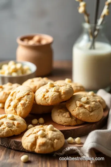 Heavenly White Chocolate Macadamia Cookies presentation