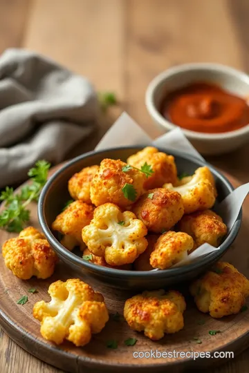 Deliciously Healthy Cauliflower Fritters presentation